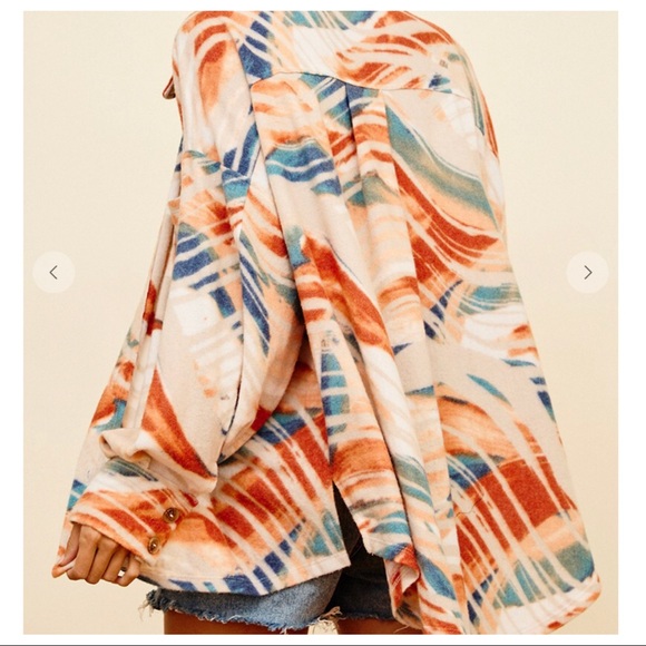 Favorite Fabulous Boyfriend Multi Color Chic Oversized Jacket - Picture 2 of 4